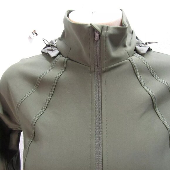 NEW ATHLETA Womens Interval Workout Jacket Hooded Aspen Green Size XS - Picture 8 of 12